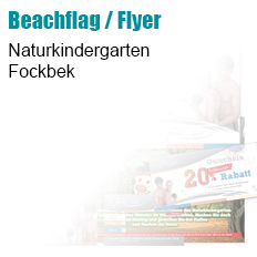 Naturkindergarten Fockbek - Beachflag/Flyer